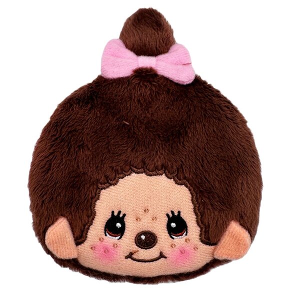 Monchhichi-Chan Face Plush Coin Bag - Picture 1 of 4